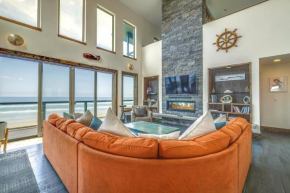 Oceanfront Home with Hot Tub, Sauna, 8 Mi to Newport